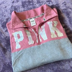 Pink medium half zip